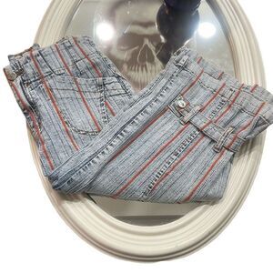 Ge zhi dun jean capri vintage sz 9/10 80s strap cuff